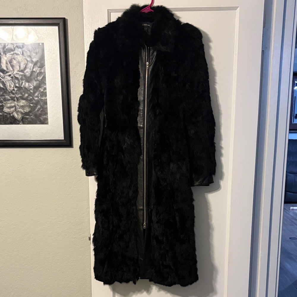 bebe Black Teddy Jacket